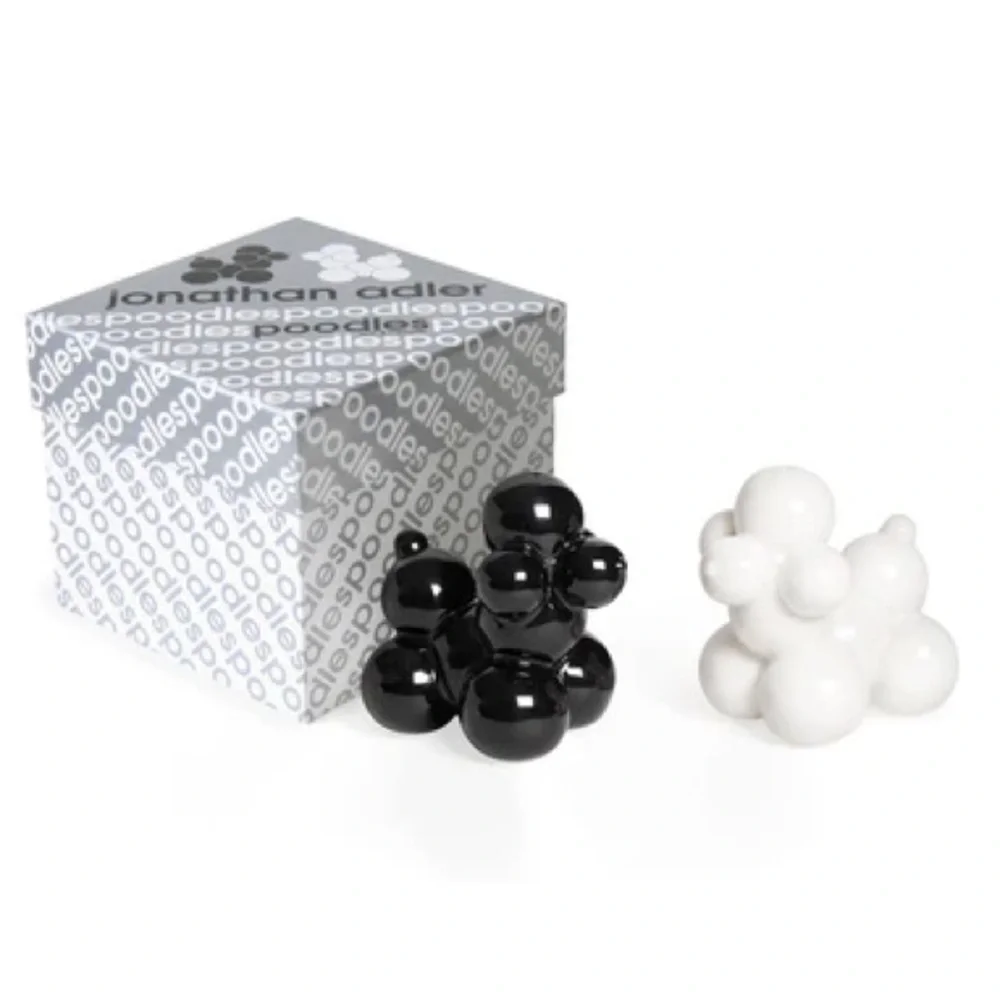 NIB! Jonathan Adler “Not-So-Standard Poodles”. POODLE SALT & PEPPER SET